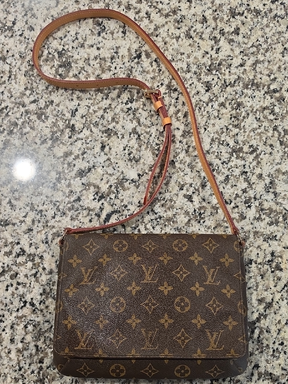 Louis Vuitton Monogram Crossbody - Brown with Tan Trim